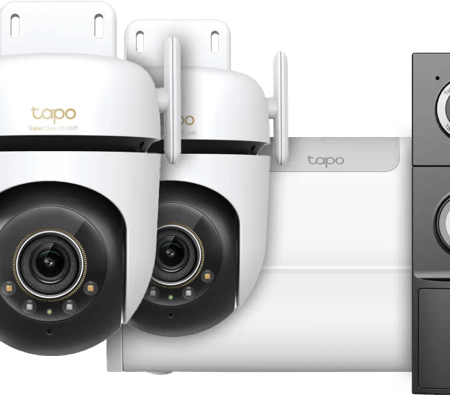 TP-Link Tapo C530WS 3-Pack + H500 CentralHub + D235 Smart Battery & Wired Doorbell