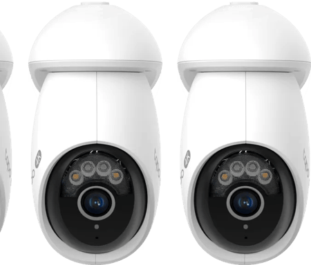 TP- Link Tapo C560WS 3-Pack + D235 Smart Battery & Wired Doorbell