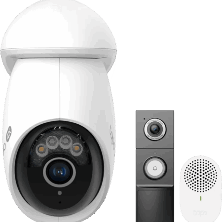 TP- Link Tapo C560WS + D235 Smart Battery & Wired Doorbell