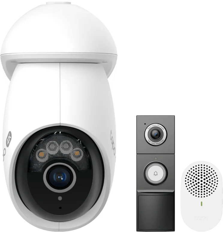 TP- Link Tapo C560WS + D235 Smart Battery & Wired Doorbell