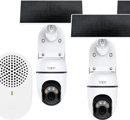 TP-Link Tapo C610 Solar Kit 3-Pack + D235 Smart Battery & Wired Doorbell