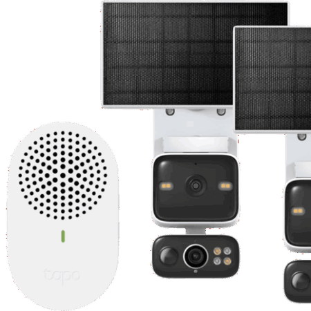 TP-Link Tapo C645D Solar Kit Duo Pack + D235 Smart Battery & Wired Doorbell