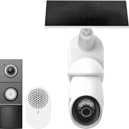 TP-Link Tapo C660 Solar Kit + D235 Smart Battery & Wired Doorbell