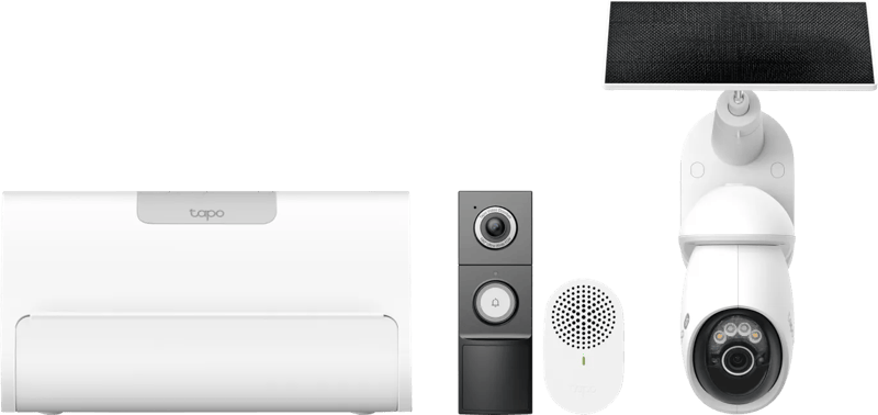 TP-Link Tapo C660 Solar Kit + D235 Smart Battery & Wired Doorbell + H500 CentralHub