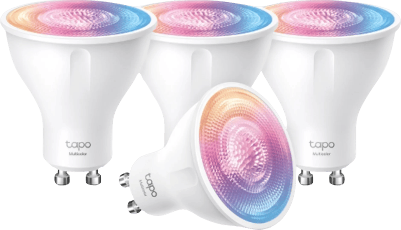 TP-Link Tapo L630 - Wit en Gekleurd Licht - GU10 - 4-pack