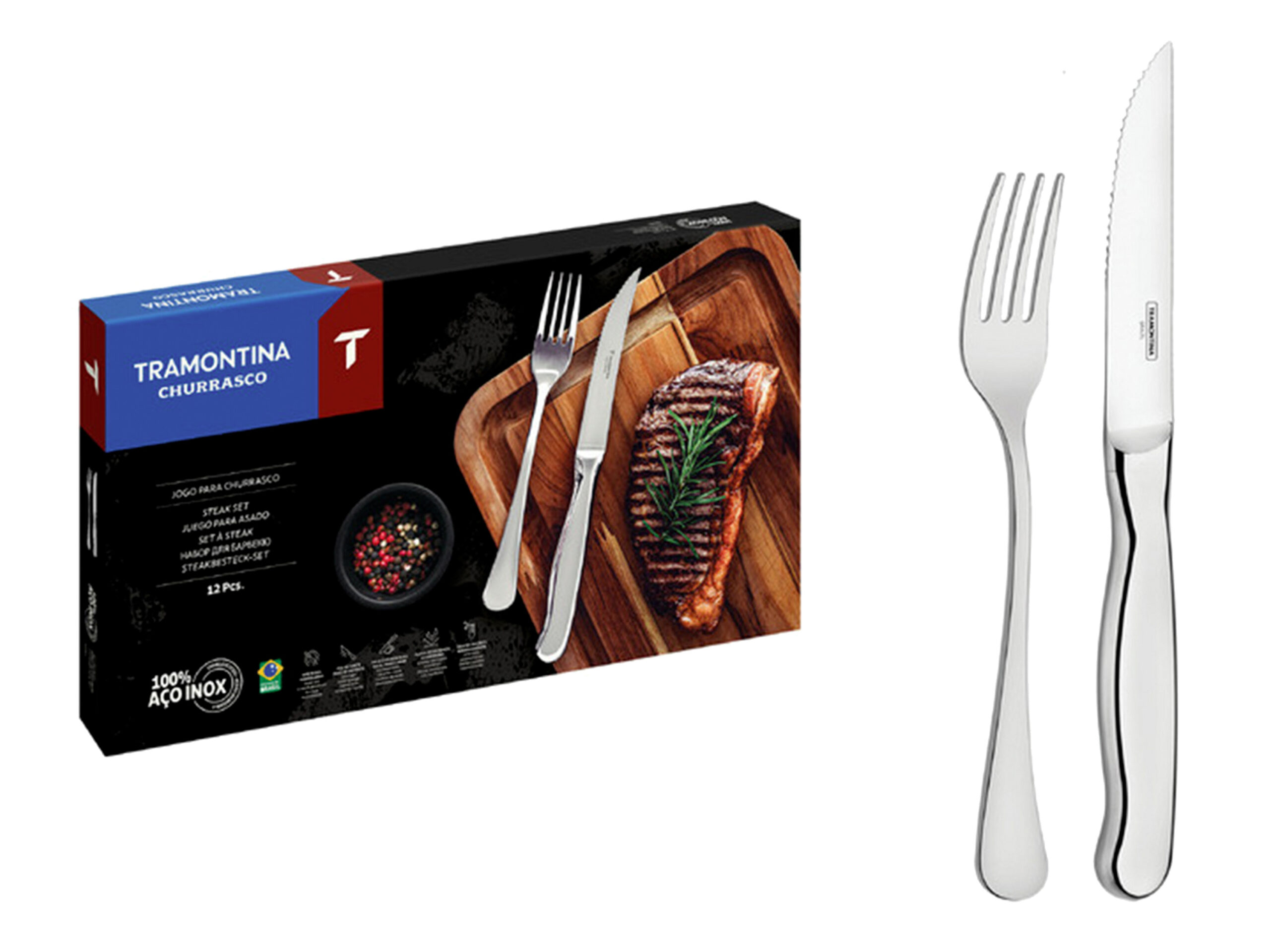 RVS steak bestekset Zurique
