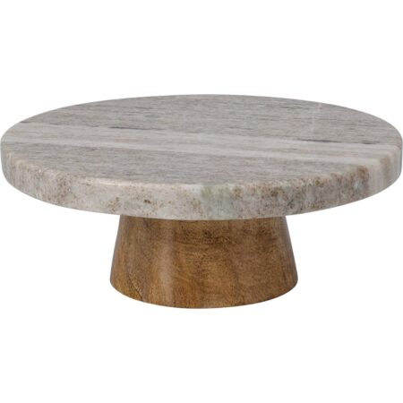 Taartplateau marmer Ø15cm zand | Home & Styling