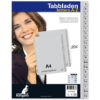 Tabbladen A4 23 rings A-Z kunststof | Merkloos