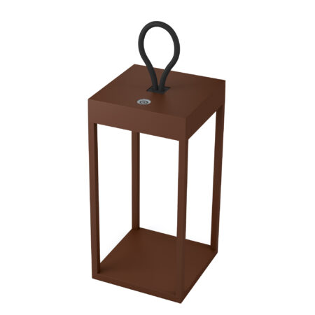Tafellamp Buiten Carlo Touch Cortenstaal LED met Accu en Lader