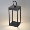Tafellamp Buiten Carlo Touch Zwart LED met Accu en Lader