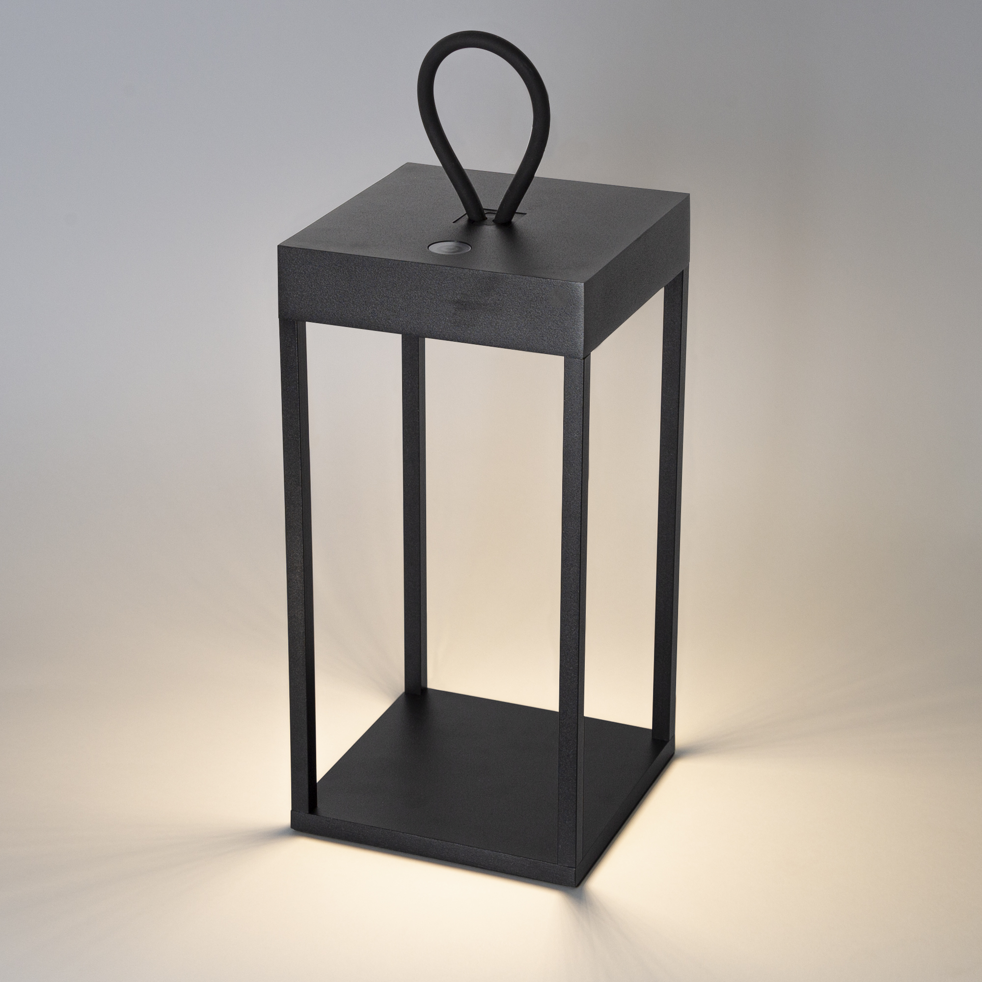 Tafellamp Buiten Carlo Touch Zwart LED met Accu en Lader