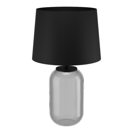 Tafellamp Cuite E27 black transp kap black