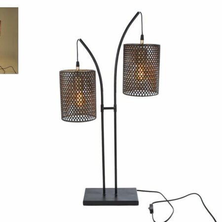 Tafellamp Joop zwart metaal 20x53x76cm