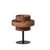 Tafellamp Walnut 3 rings