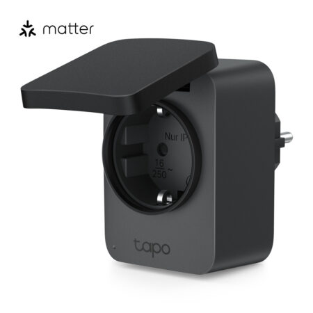 Tapo P410M Smart wifi-stekker voor buiten Schakelaar Zwart | Tapo