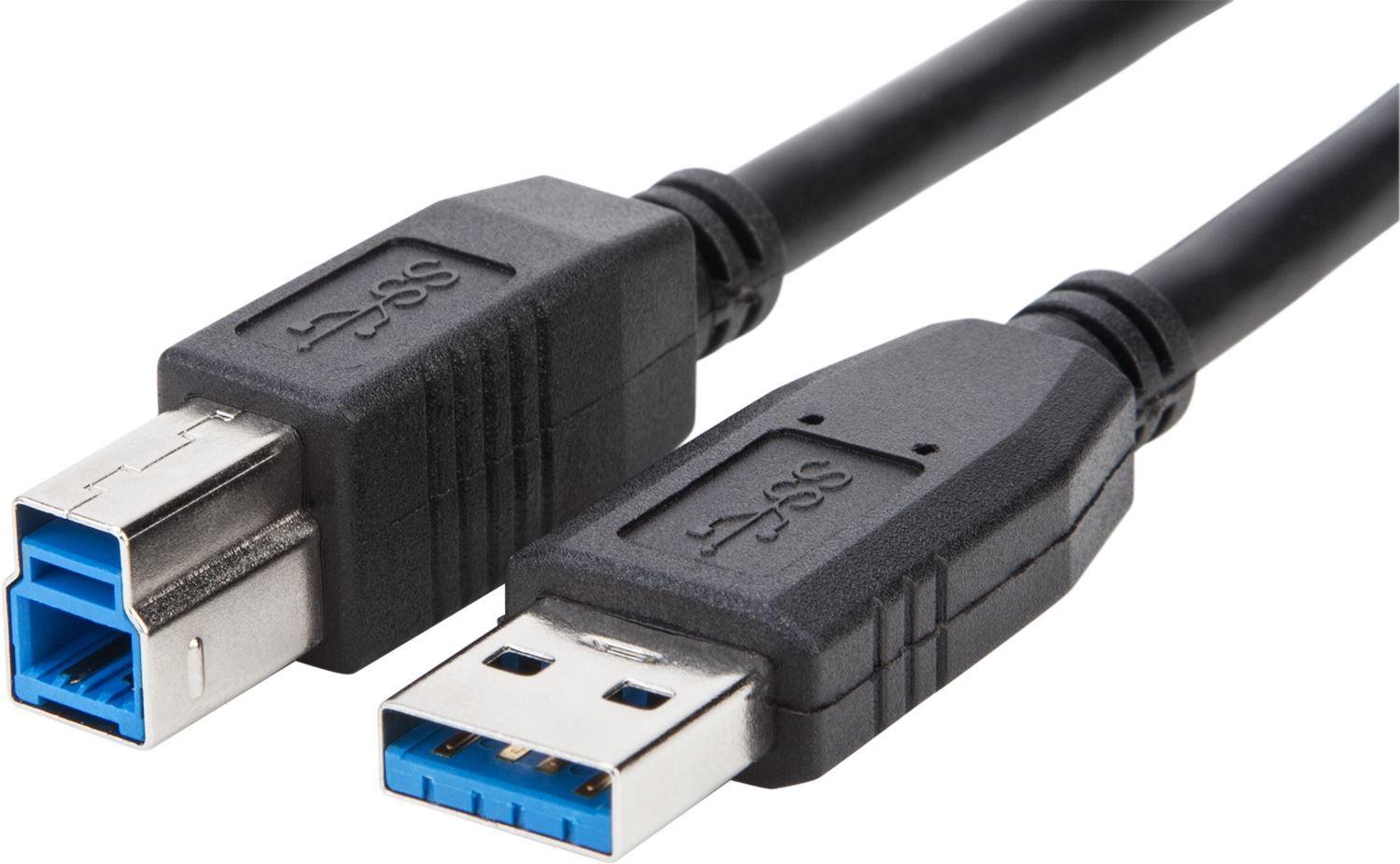 USB 3.0 A naar USB 3.0 B kabel M/M 1.83m