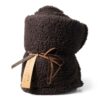 Teddy plaid antraciet 160x120cm