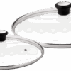 Tefal Glazen dekselset 24 cm + 28 cm