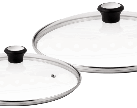 Tefal Glazen dekselset 24 cm + 28 cm