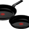 Tefal Renew Black Keramische Koekenpannenset 24 + 28 cm