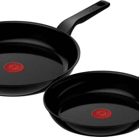 Tefal Renew Black Keramische Koekenpannenset 24 + 28 cm