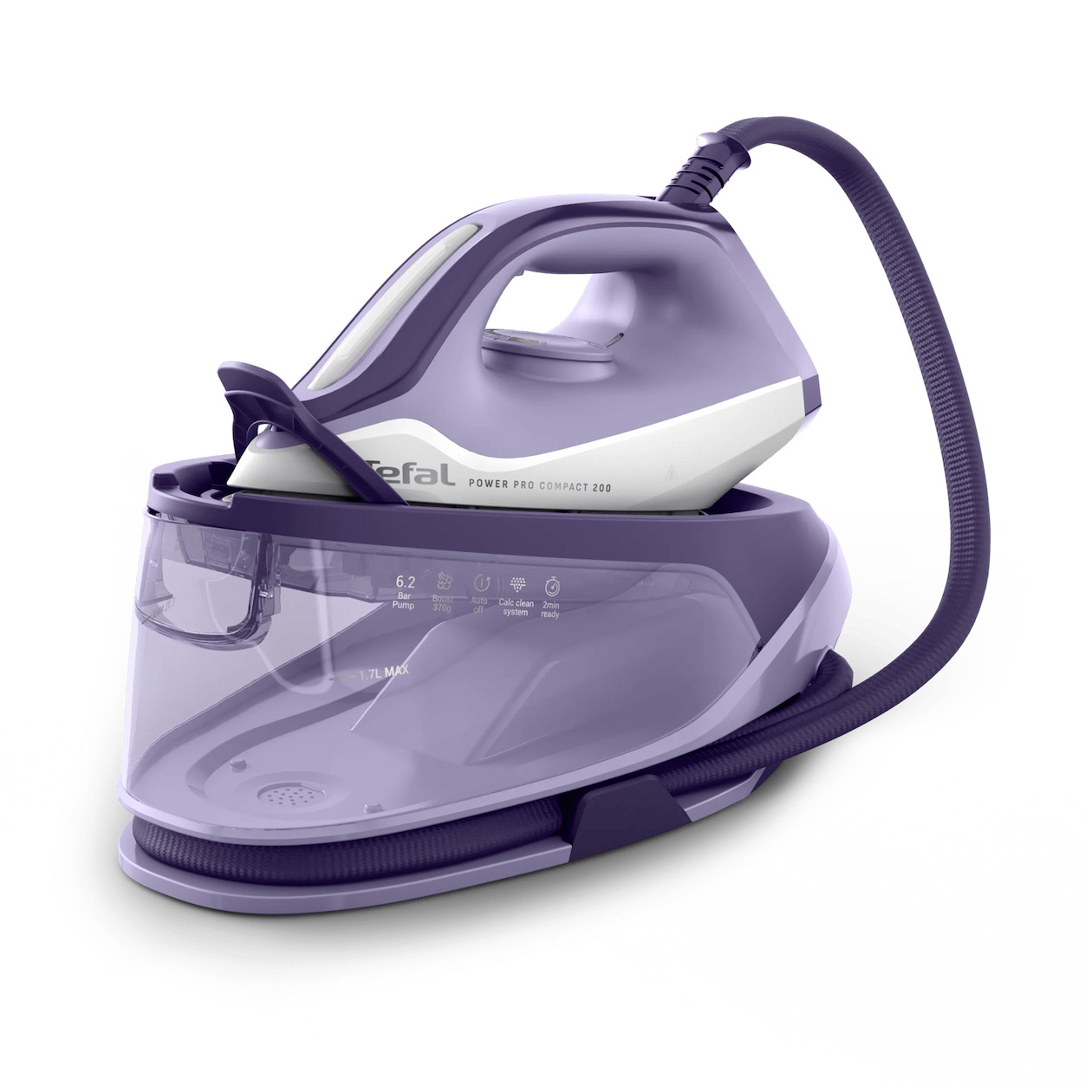 Tefal SV6211 Power Pro Compact 200 Stoomstrijkijzer Paars | Tefal