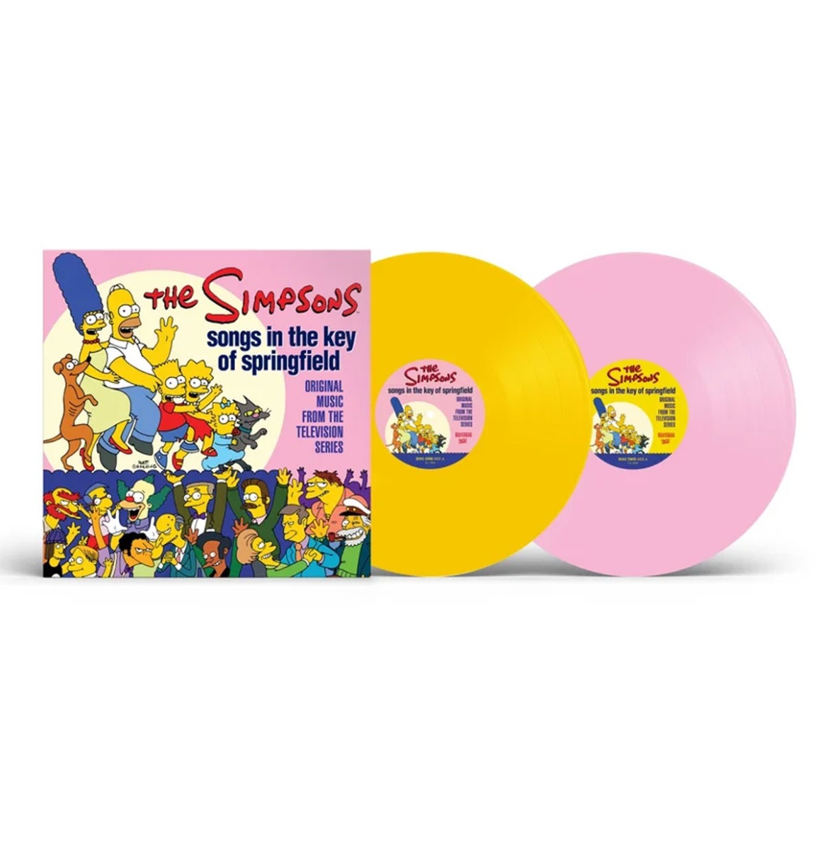 The Simpsons - Songs In The Key Of Springfield (Original Music From The Television Series) (Roze En Geel Vinyl) 2 (LP) | Fiftiesstore
