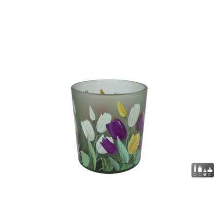 Theelicht Tulp glas 7