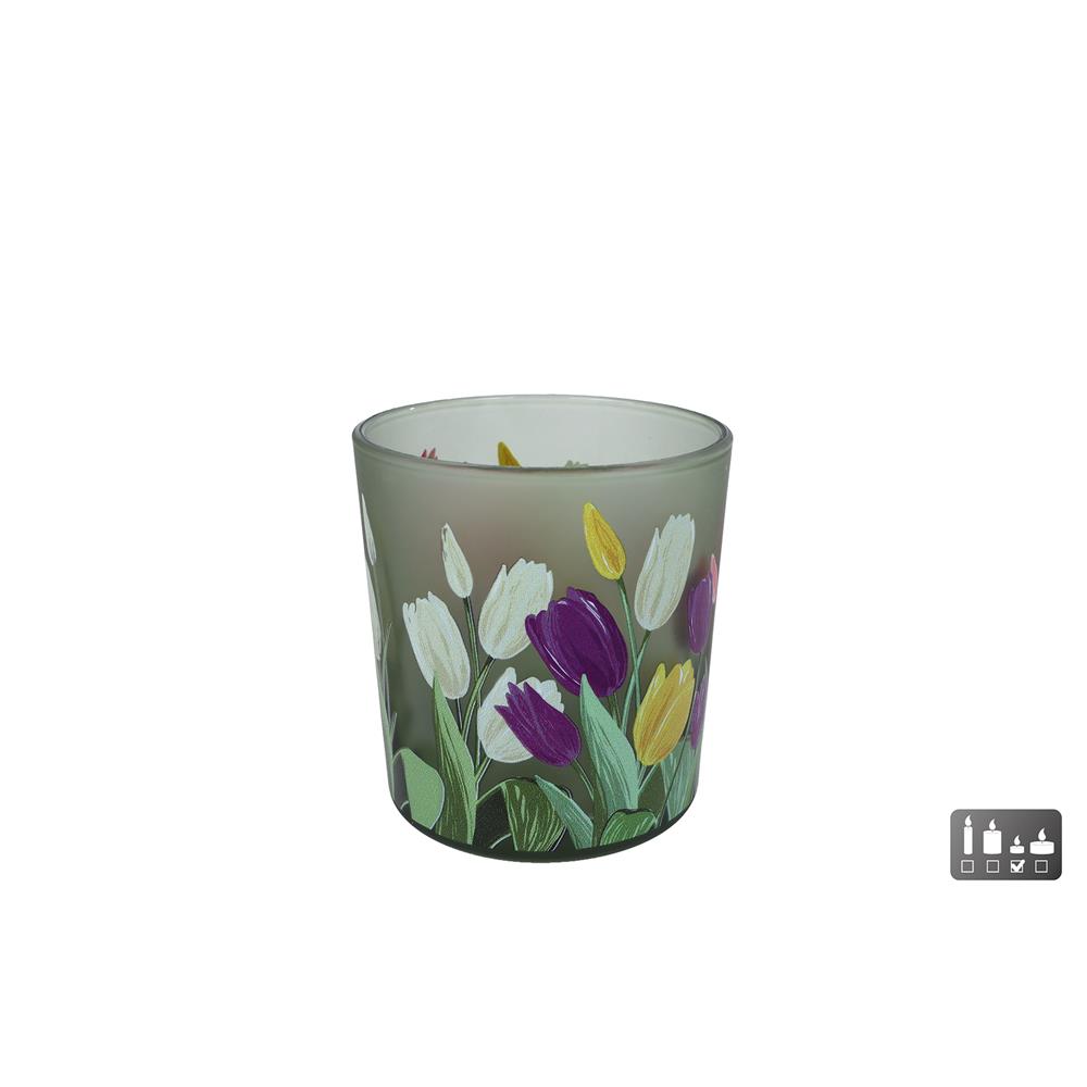Theelicht Tulp glas 7