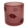 Theelichthouder lippen rood Ø10x10cm | Mansion Atmosphere