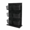Theerek Mandy 2x3 zwart hout/metaal 22x8x32cm