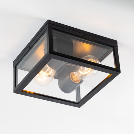 Timothy Plafondlamp Zwart
