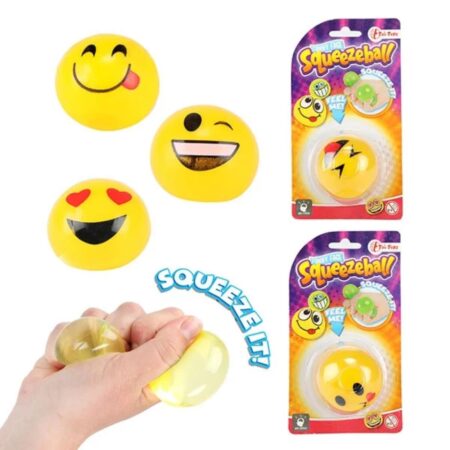 Toi Toys Fun squeezeball emoji op kaart | Toi-Toys