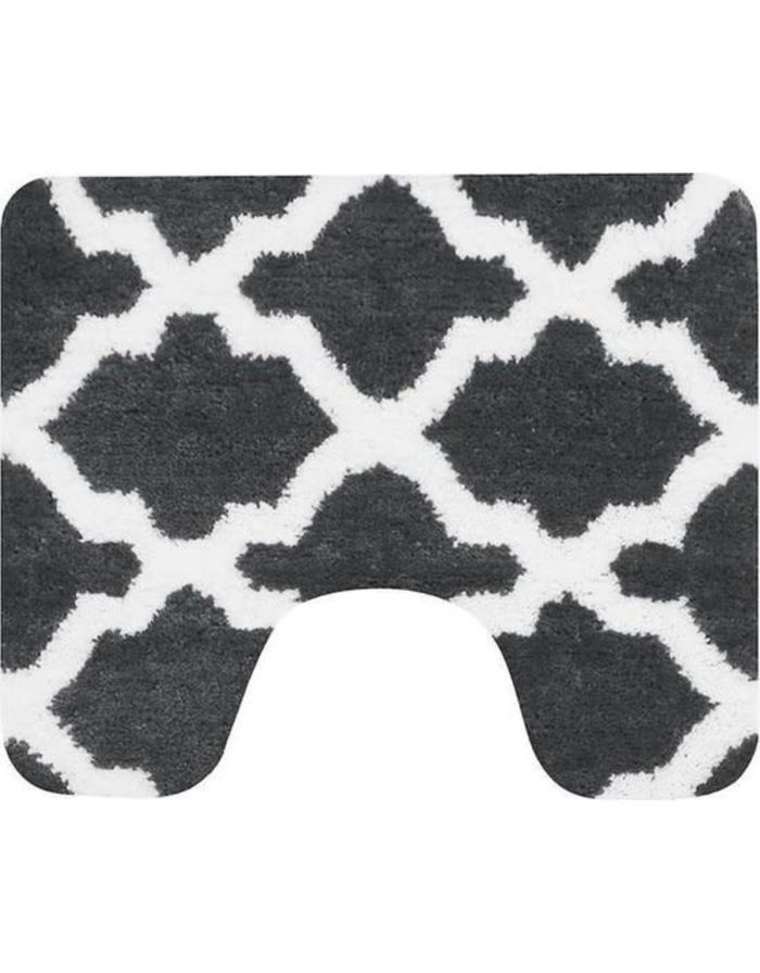 Toiletmat Antraciet Toulon 60x50cm | Wicotex