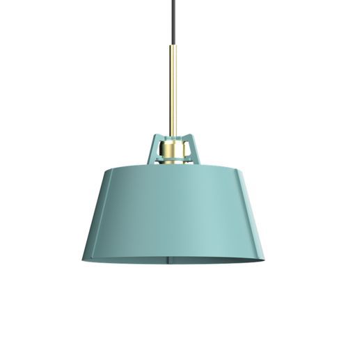 Bella Hanglamp - Lichtblauw - Messing
