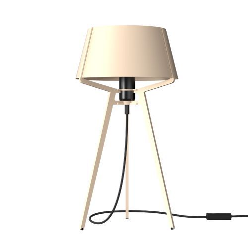 Bella Tafellamp - Creme wit - Zwart