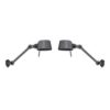 Bolt Bed Sidefit met stekker Wandlamp Set van 2 - Donkergrijs