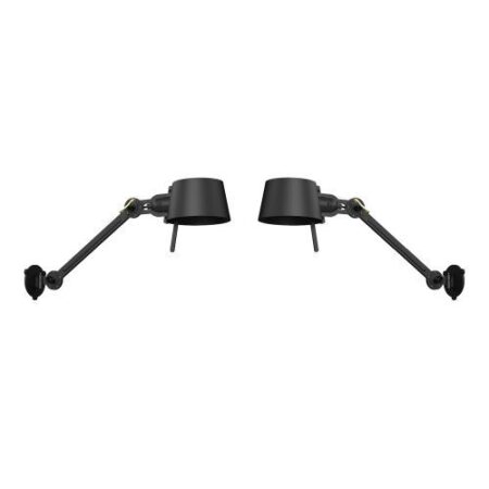 Bolt Bed Sidefit met stekker Wandlamp Set van 2 - Zwart