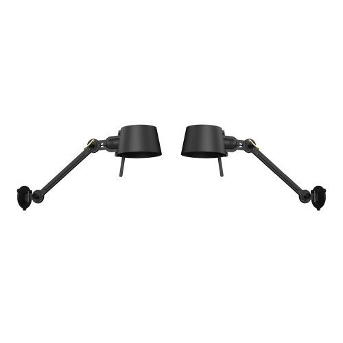 Bolt Bed Sidefit met stekker Wandlamp Set van 2 - Zwart