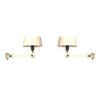 Bolt Bed Underfit Install Wandlamp Set van 2 - Creme Wit