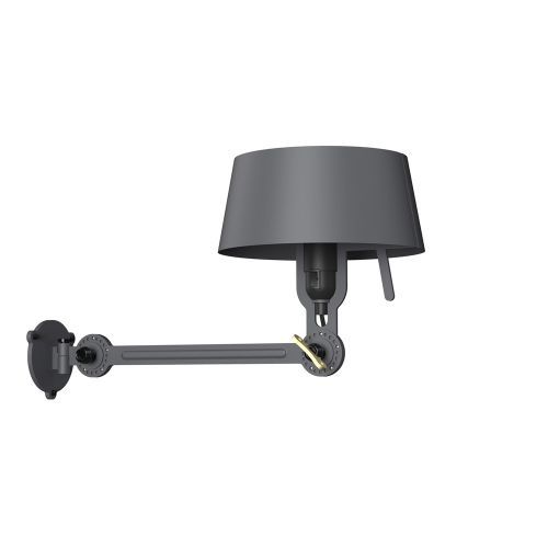 Bolt Bed Underfit met stekker Mirror Wandlamp - Donkergrijs