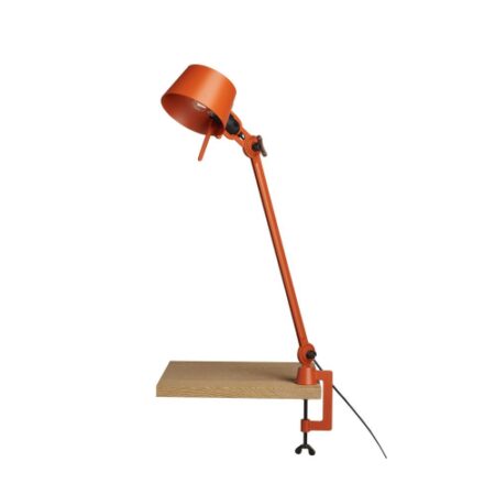 Bolt Desk 1 arm Bureaulamp met tafelklem - Oranje
