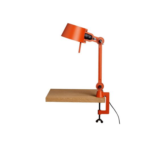 Bolt Desk 1 arm Small Bureaulamp met tafelklem - Oranje