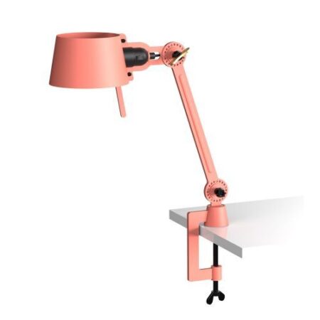 Bolt Desk 1 arm Small met tafelklem Tafellamp - Roze