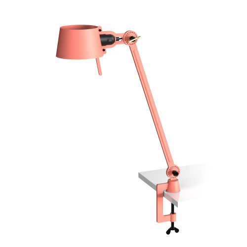 Bolt Desk 1 arm met tafelklem Tafellamp - Roze