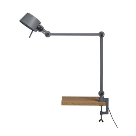 Bolt Desk 2 arm Bureaulamp met tafelklem - Grijs
