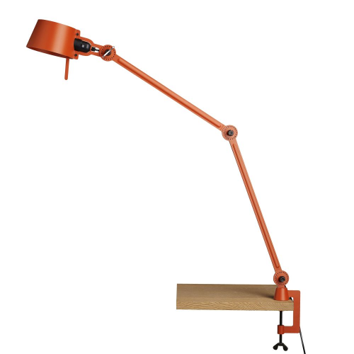 Bolt Desk 2 arm Bureaulamp met tafelklem - Oranje