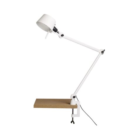 Bolt Desk 2 arm Bureaulamp met tafelklem - Wit