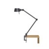 Bolt Desk 2 arm Bureaulamp met tafelklem - Zwart