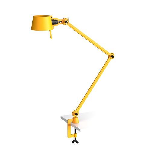 Bolt Desk 2 arm met tafelklem Tafellamp - Geel
